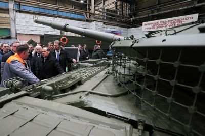 Russia's Medvedev says defence factories meeting demand, denies missile shortage