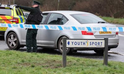 Crowds gather in County Tyrone in support for shot detective