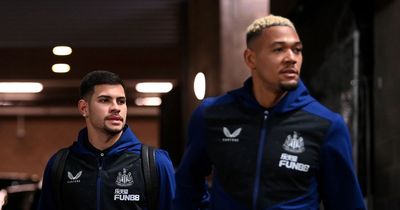 Newcastle pair Joelinton and Bruno Guimaraes get special matching haircuts ahead of cup final