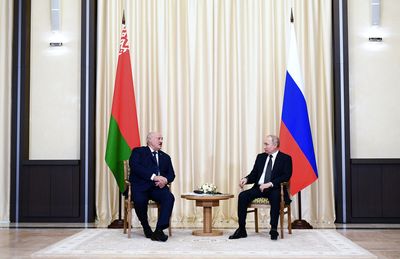 Belarus leader Lukashenko says he had long chat with Putin on war anniversary