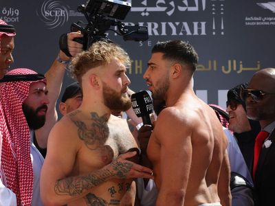 ‘I saw fear’: Tommy Fury explains why he shoved Jake Paul at weigh-in