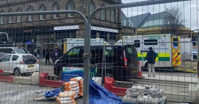 Emergency services rush to Edinburgh street after 'pedestrian hit by taxi'