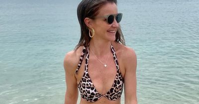Helen Skelton stuns in animal print bikini during family getaway in Lanzarote