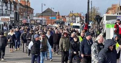 Enough is Enough protestors march through Skegness over asylum seekers in hotels