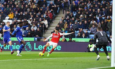 Gabriel Martinelli keeps his cool to give Arsenal the edge against Leicester