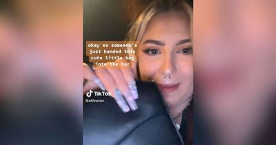 Bartender left in stitches after hilarious discovery inside lost and found handbag