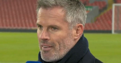 Jamie Carragher told to 'behave' after Manchester United referee joke before Carabao Cup final