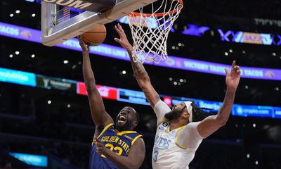 Anthony Davis seemed amazed at Lakers’ big lead over the Warriors