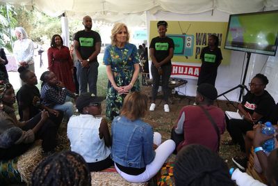 Jill Biden talks safe sex, condoms with Kenya's young adults