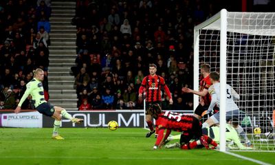 Haaland on target again as Manchester City stroll to victory at Bournemouth