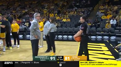 Iowa’s startling comeback over Michigan State featured Fran McCaffery’s bizarre referee stare-down
