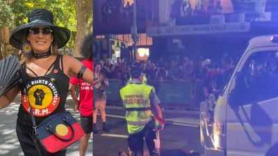 Federal senator Lidia Thorpe halts Sydney's Mardi Gras parade with police protest