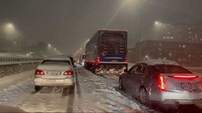 Portland, Oregon Highway Becomes Parking Lot During Intense Winter Storm