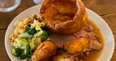 'I ate Sunday roast in the farm barn restaurant with rolling countryside views'