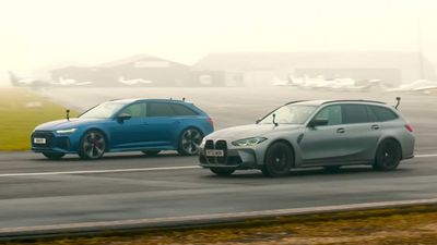 Watch BMW M3 Touring Challenge Audi RS6 Avant In A Handicap Drag Race