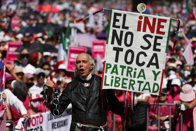 Mexicans turn out in droves to protest electoral overhaul, see democracy at risk