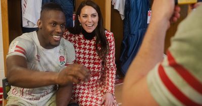 Kate Middleton visits England rugby changing room as behind-the-scenes pics shared