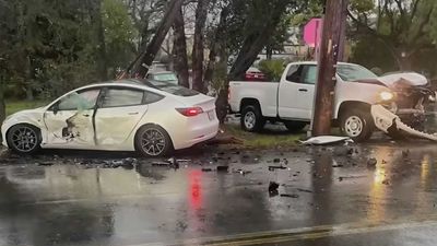 Tesla's Built-In Dashcam Crash Footage Proves Pickup Driver Lied