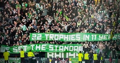 Celtic fans mock Michael Beale's Rangers 'standards' statement with banner dig after League Cup glory