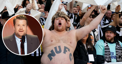 James Corden trends after shirtless Newcastle United supporter goes viral at Carabao Cup final