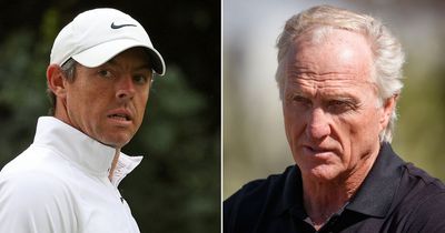 Greg Norman issues "watch what you say" warning to LIV Golf critic Rory McIlroy