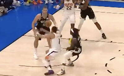 Jrue Holiday punking Devin Booker to win the game was eerily similar to an iconic NBA Finals moment