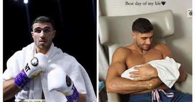 Tommy Fury melts hearts with sweet tribute to baby daughter for Jake Paul fight as Molly-Mae has girls' night in