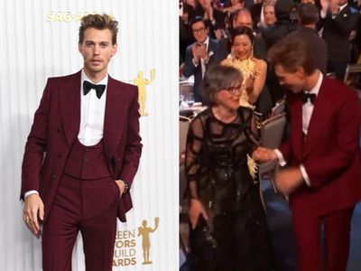 Austin Butler praised as ‘such a gentleman’ for escorting SAG Awards winners to stage