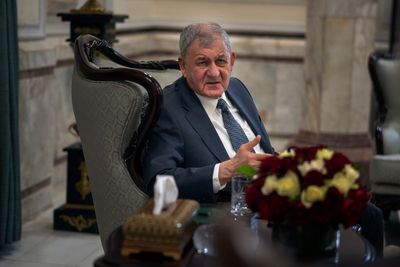 Iraqi president says country now peaceful, life is returning