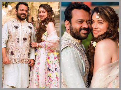 Newlyweds Maanvi Gagroo and Kumar Varun host a lunch party in Delhi post their wedding – See photos