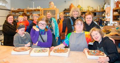 Dumfries and Galloway branch of Down's Syndrome Scotland enjoy clay get together