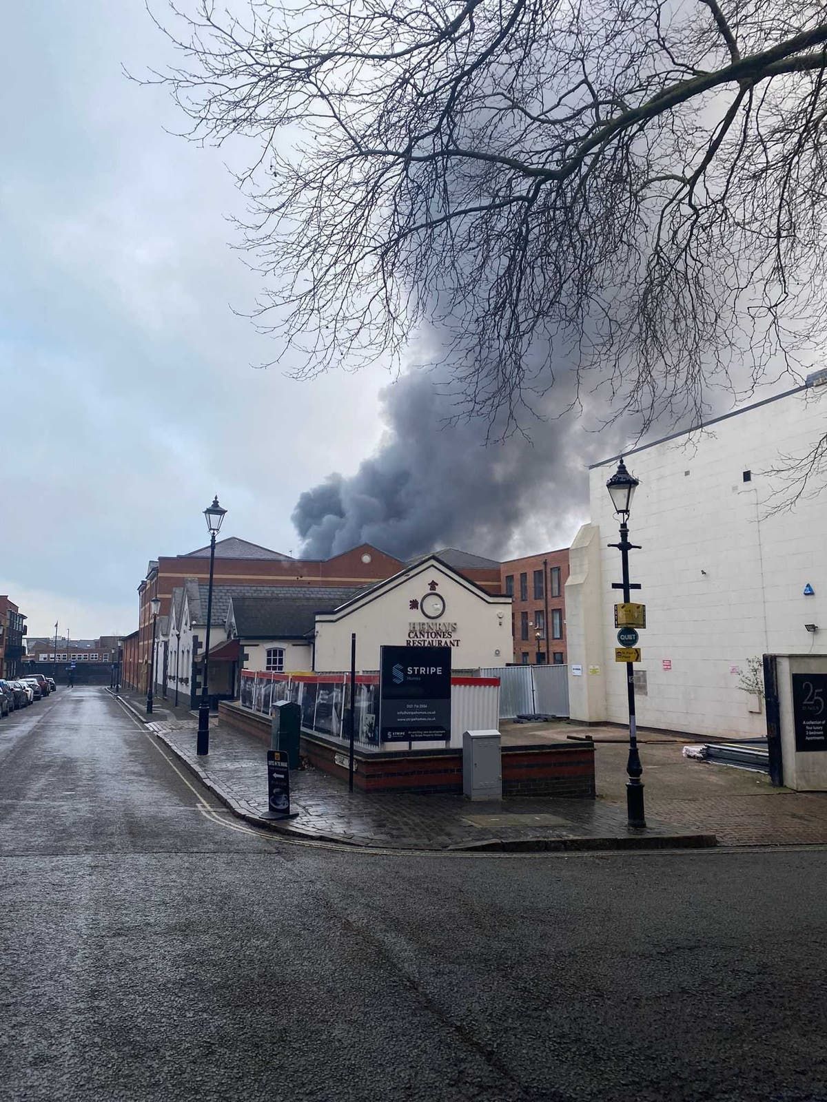 Smoke Seen Across Birmingham As Huge Fire Breaks Out