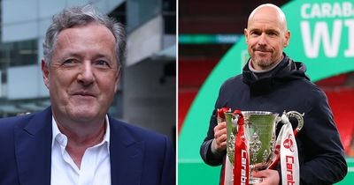 Piers Morgan slams "embarrassing" Erik ten Hag after Man Utd boss claims first trophy