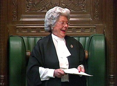 Baroness Betty Boothroyd, first female Commons speaker, dies aged 93