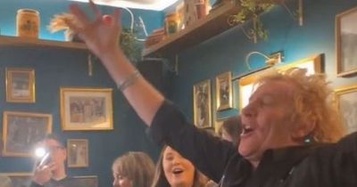 Rod Stewart belts out Celtic song in Glasgow pub after victory but refuses to sing sweary dig