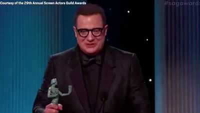SAG Awards 2023: Brendan Fraser gets emotional as he wins Best Actor for The Whale