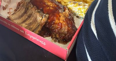 Glasgow woman stunned as passenger tucks into spare ribs on flight