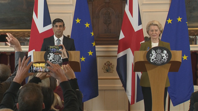 PM Sunak and EU chief announce deal on post-Brexit trade for Northern Ireland