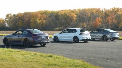 VW Golf R Surprises Against Cadillac CT4-V, BMW M240i In Drag Races