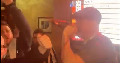 Watch Newcastle fan belt out Things Can Only Get Better in packed bar after Wembley defeat