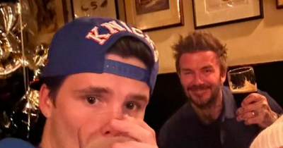 David Beckham visits one of Dublin's oldest pubs as he celebrates son Cruz's 18th birthday