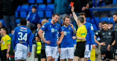 St Johnstone decide against appealing red card shown to midfielder Dan Phillips