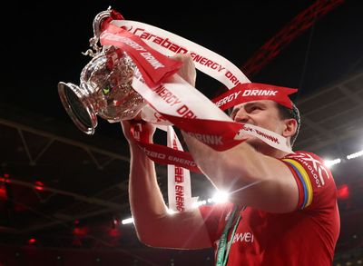 Harry Maguire left to enjoy first taste of silverware as Man United’s captain only from the sidelines
