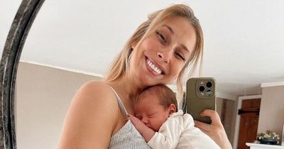 Stacey Solomon shares adorable photos of newborn daughter being snuggled by big sister