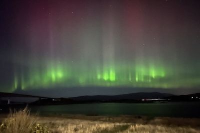 Northern lights visible over the UK for the second straight night