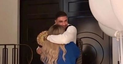 Molly-Mae and Tommy Fury's emotional reunion as she surprises him after Jake Paul fight