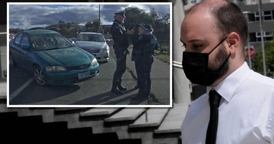 Startling video shows moment driver runs over police officers