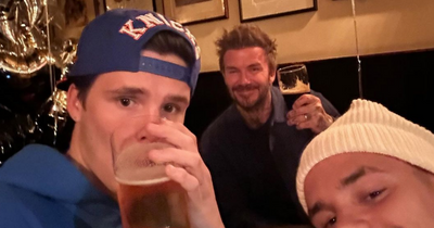 David Beckham visits one of Dublin's oldest pubs to celebrate son Cruz's 18th birthday