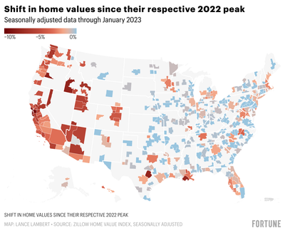 These 124 housing markets are weathering the home price correction (so far) in 1981 fashion