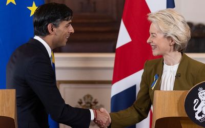 UK Prime Minister Rishi Sunak tries to win over sceptics to post-Brexit deal